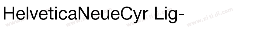 HelveticaNeueCyr Lig字体转换